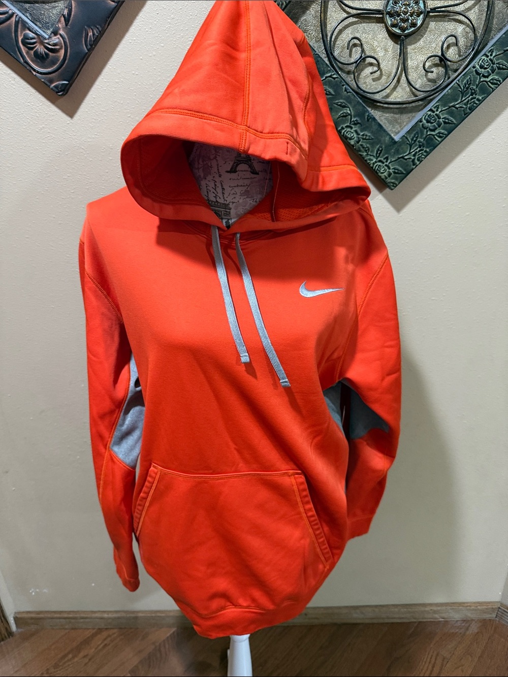 Men’s Orange Hooded Sweatshirt